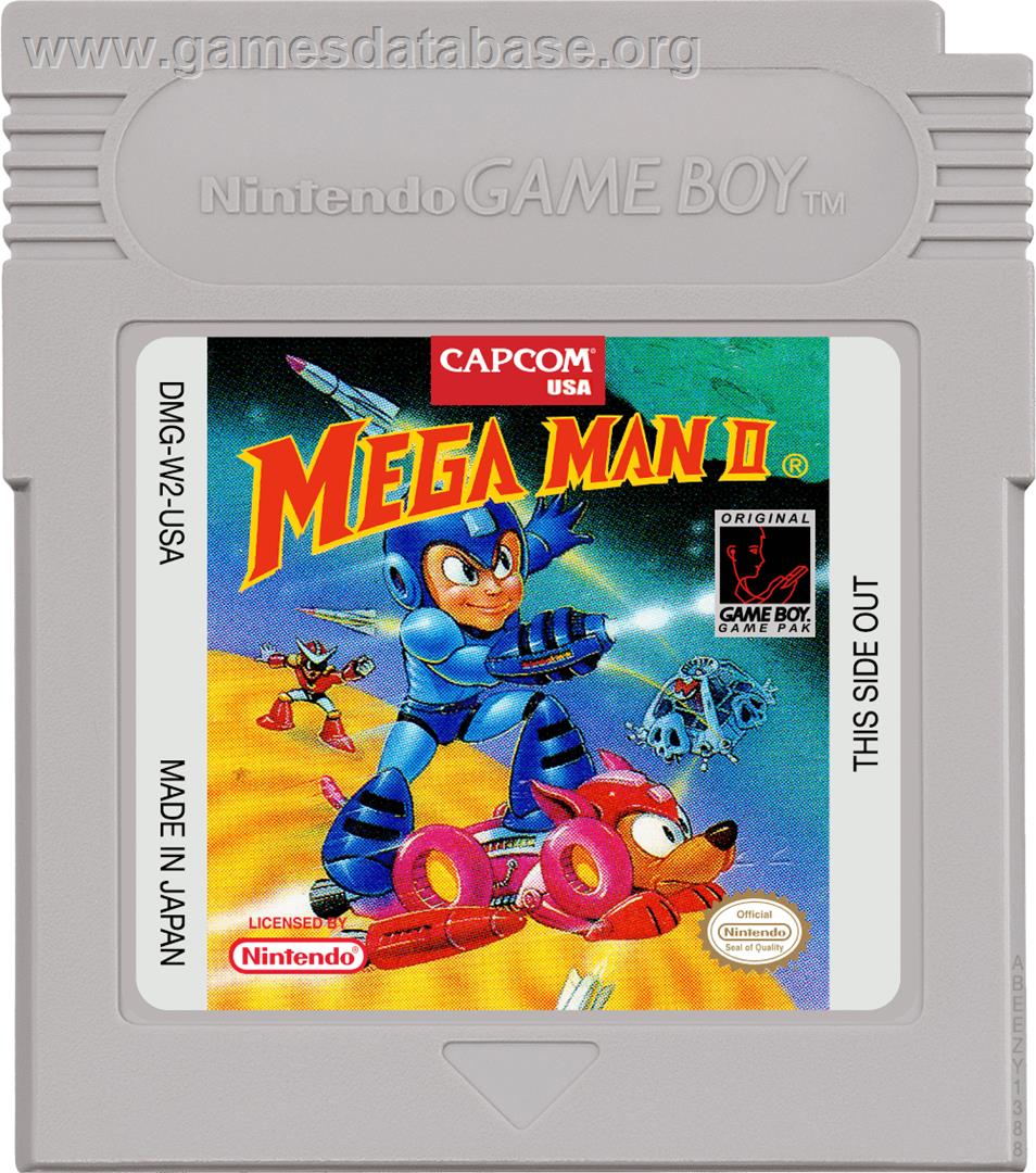 Mega Man 2 - Nintendo Game Boy - Artwork - Cartridge