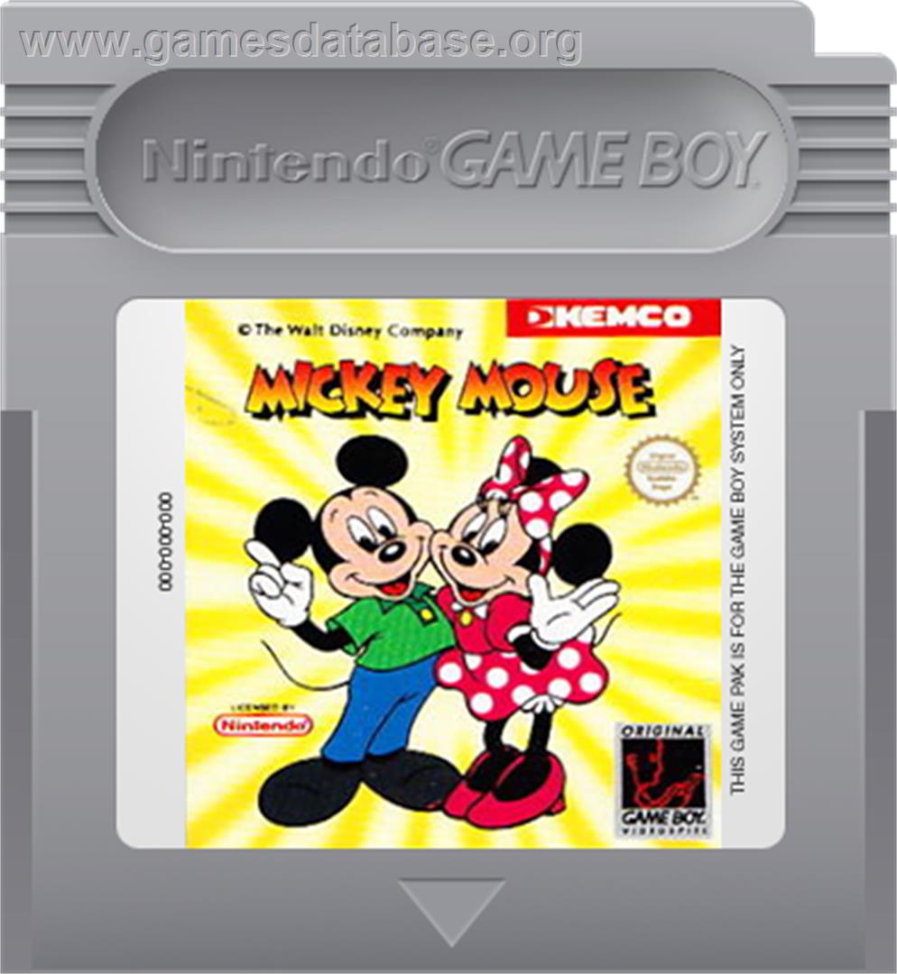 Mickey Mouse - Nintendo Game Boy - Artwork - Cartridge