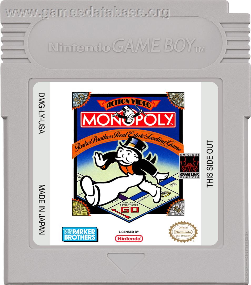 Monopoly - Nintendo Game Boy - Artwork - Cartridge