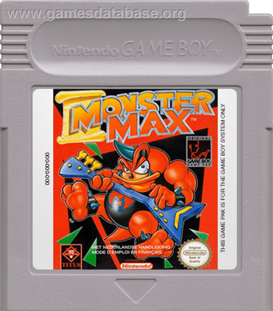Monster Max - Nintendo Game Boy - Artwork - Cartridge