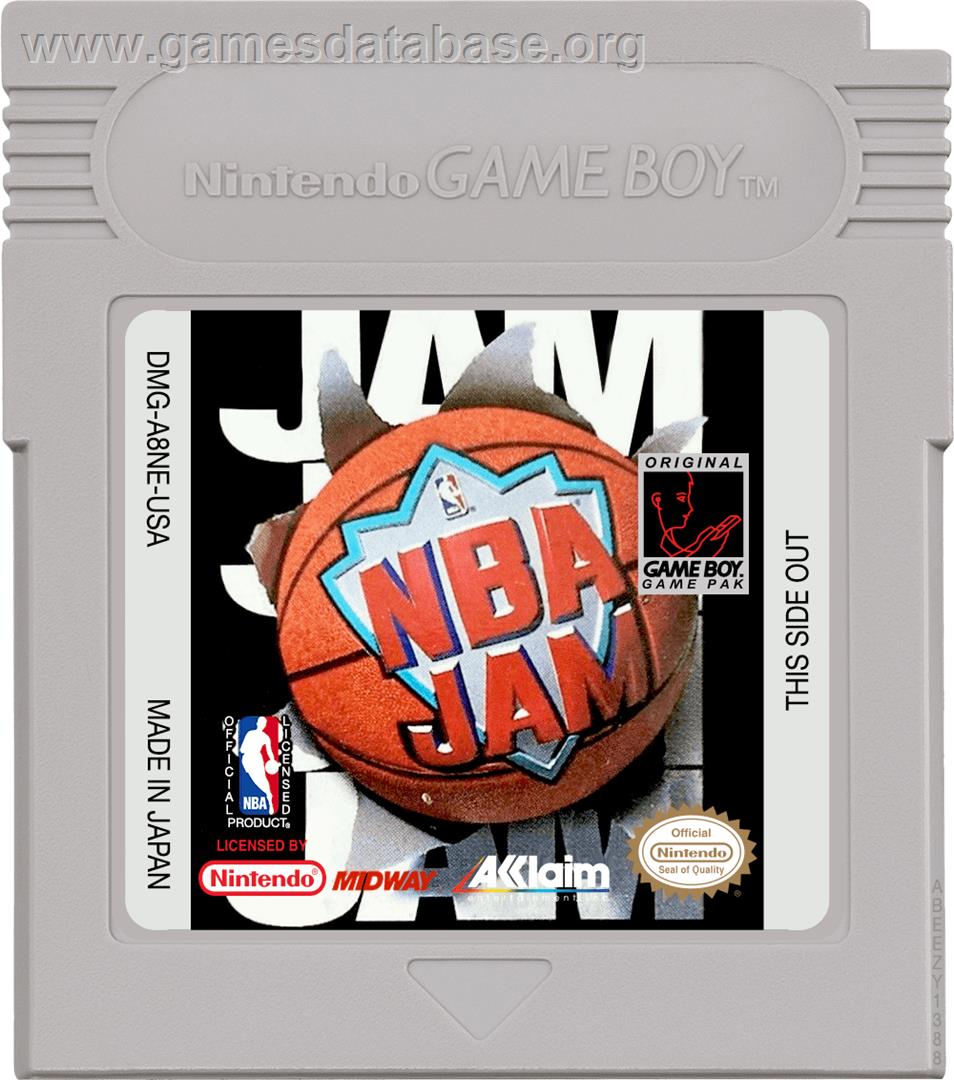 NBA Jam - Nintendo Game Boy - Artwork - Cartridge