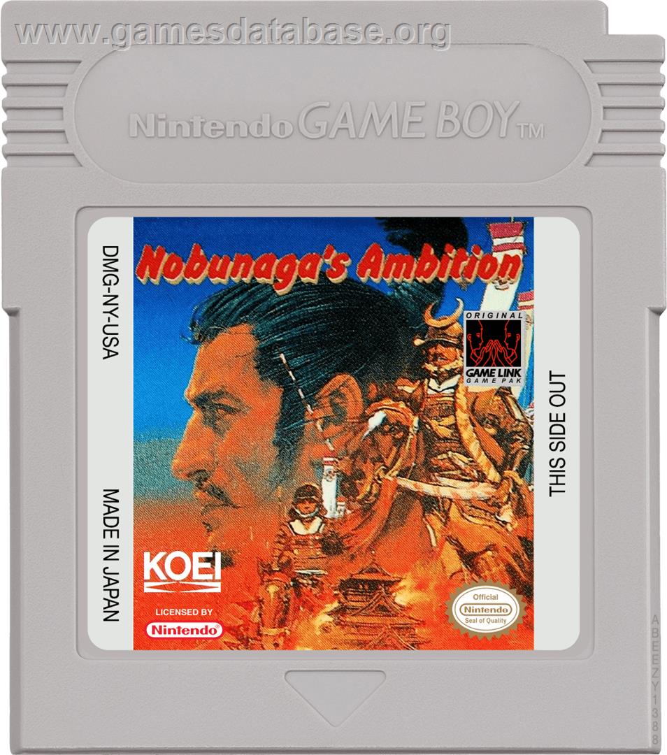 Nobunaga's Ambition - Nintendo Game Boy - Artwork - Cartridge