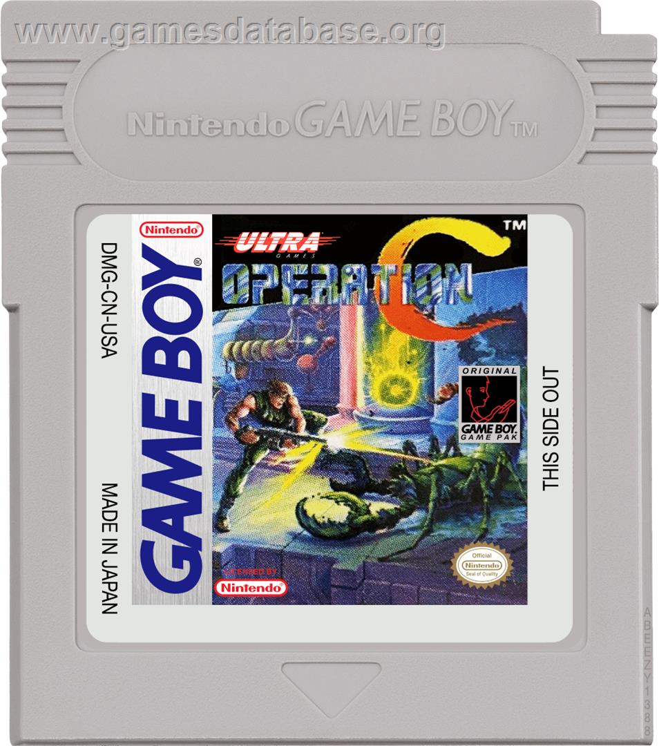 Operation C - Nintendo Game Boy - Artwork - Cartridge