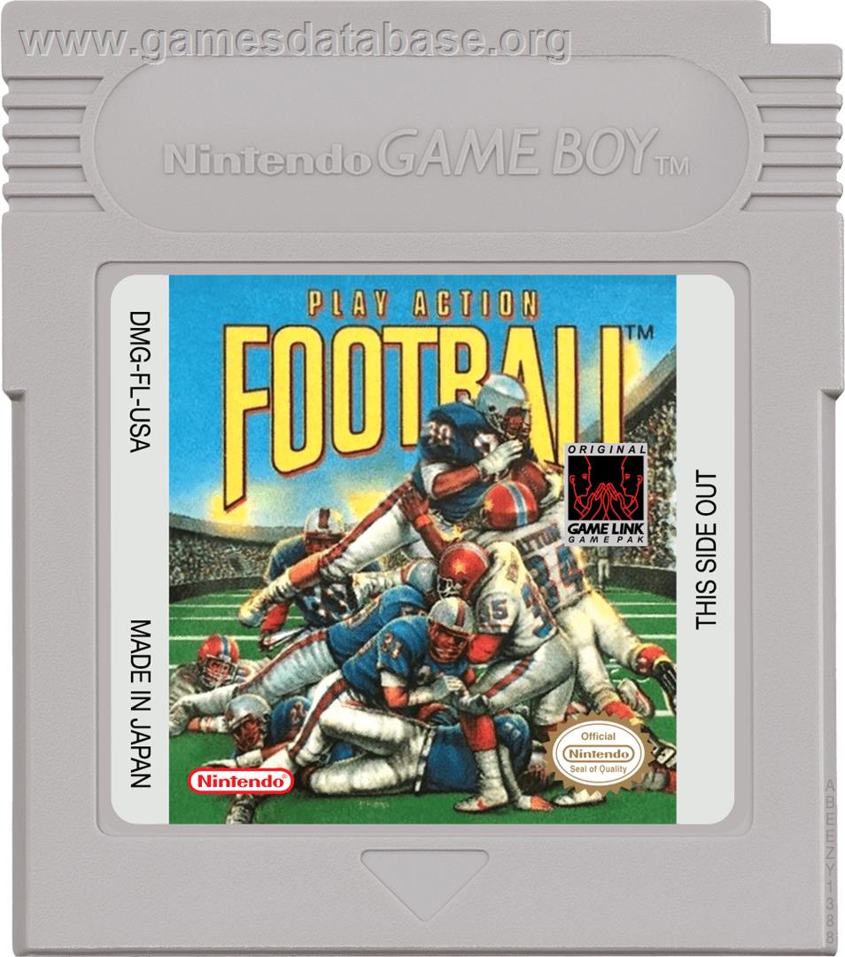 Play Action Football - Nintendo Game Boy - Artwork - Cartridge