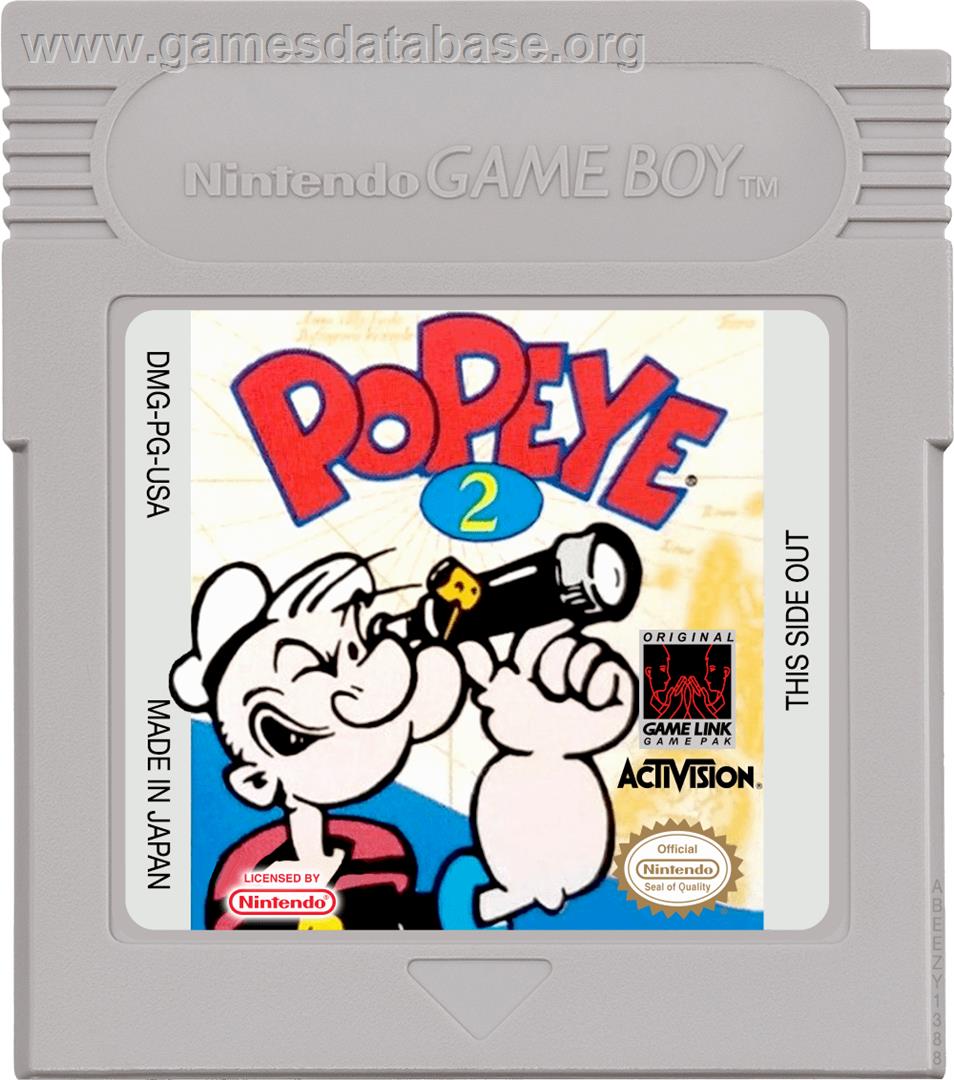 Popeye 2 - Nintendo Game Boy - Artwork - Cartridge