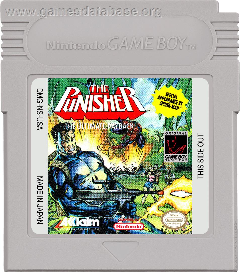 Punisher: Ultimate Payback - Nintendo Game Boy - Artwork - Cartridge