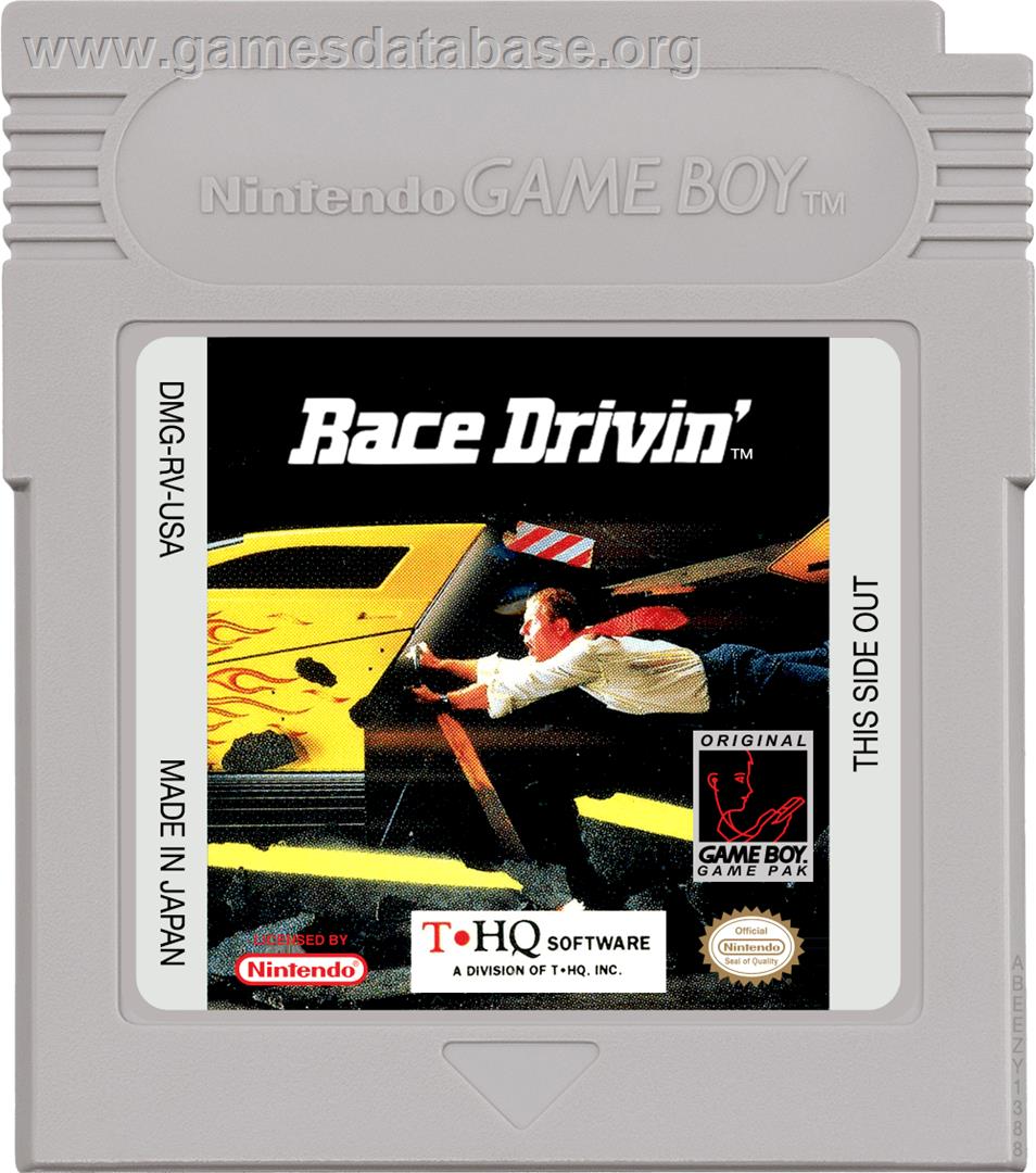 Race Drivin' - Nintendo Game Boy - Artwork - Cartridge