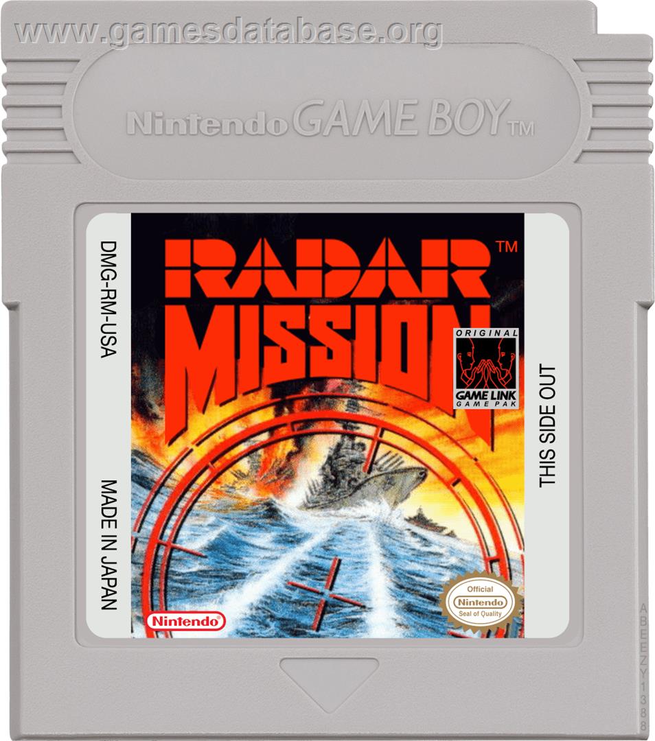 Radar Mission - Nintendo Game Boy - Artwork - Cartridge