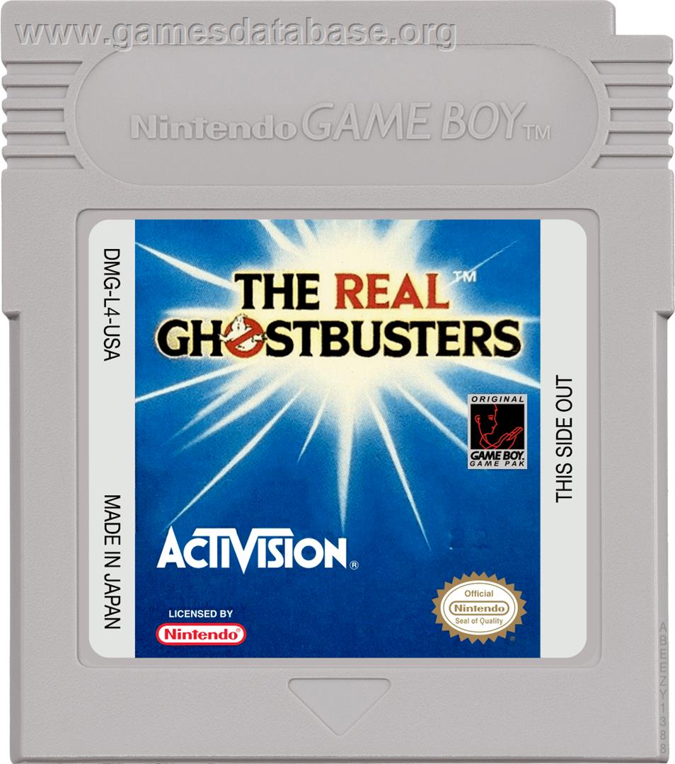 Real Ghostbusters, The - Nintendo Game Boy - Artwork - Cartridge