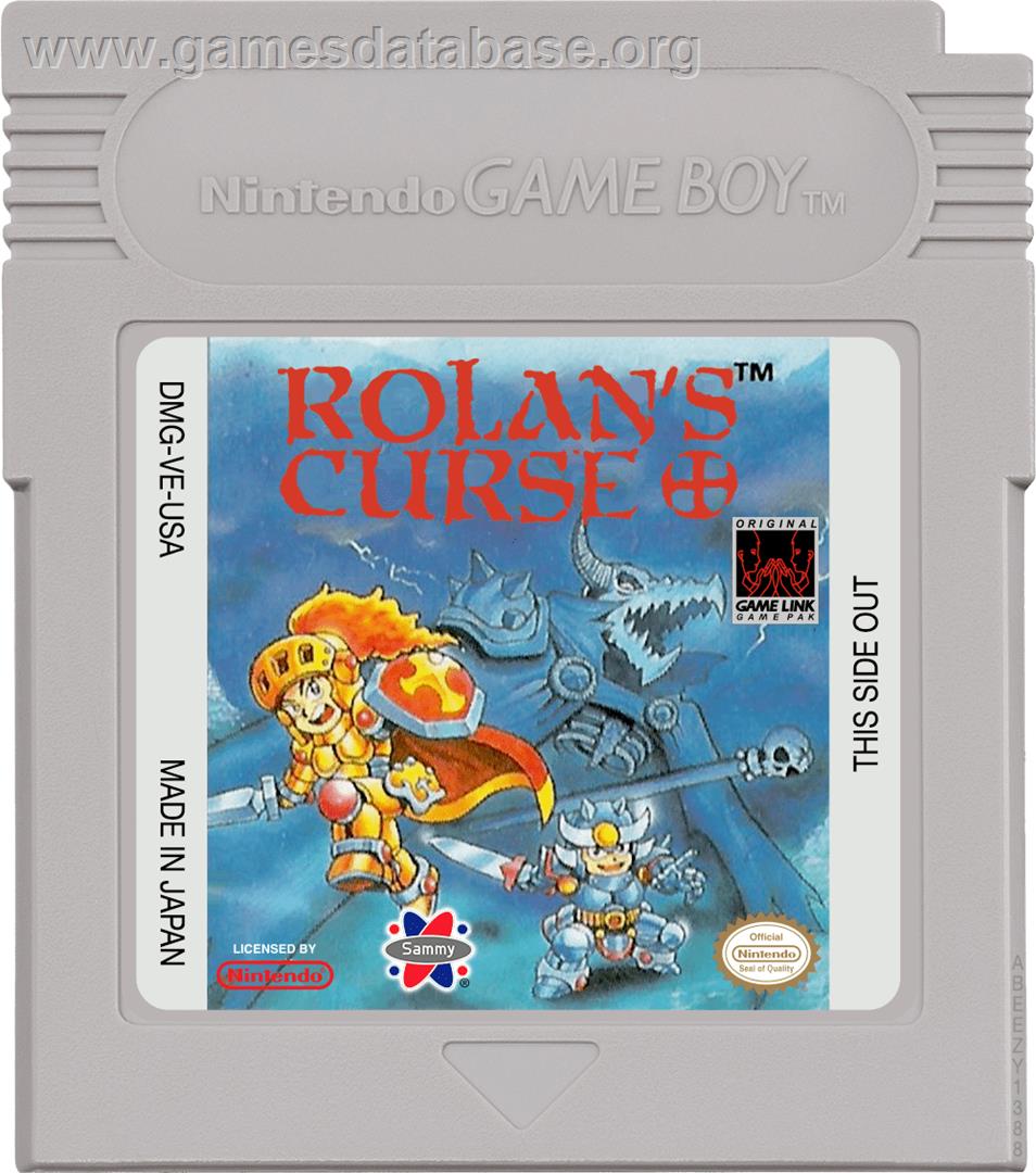 Rolan's Curse - Nintendo Game Boy - Artwork - Cartridge