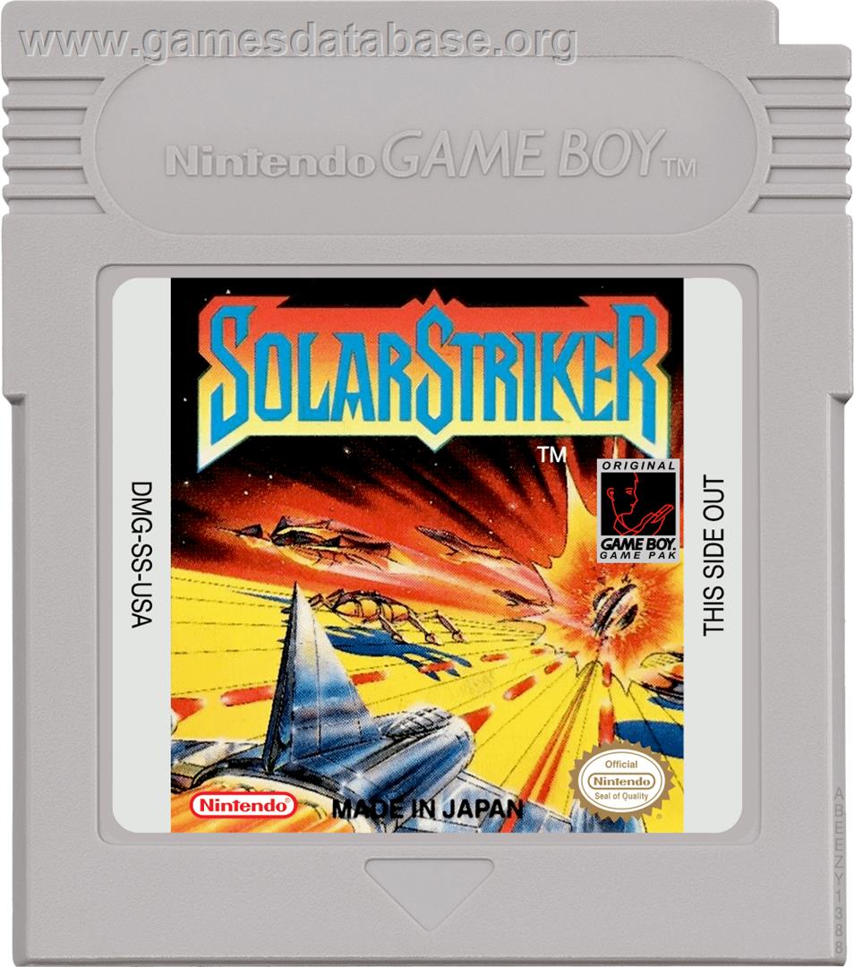 Solar Striker - Nintendo Game Boy - Artwork - Cartridge