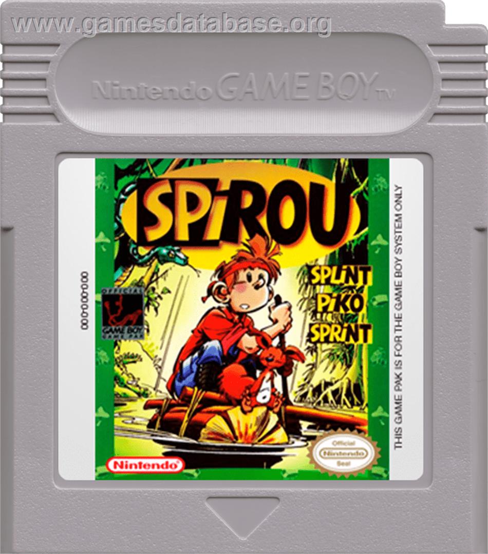 Spirou - Nintendo Game Boy - Artwork - Cartridge