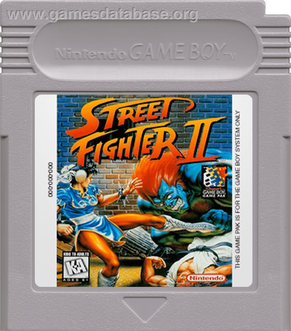 Street Fighter II - The World Warrior - Nintendo Game Boy - Artwork - Cartridge