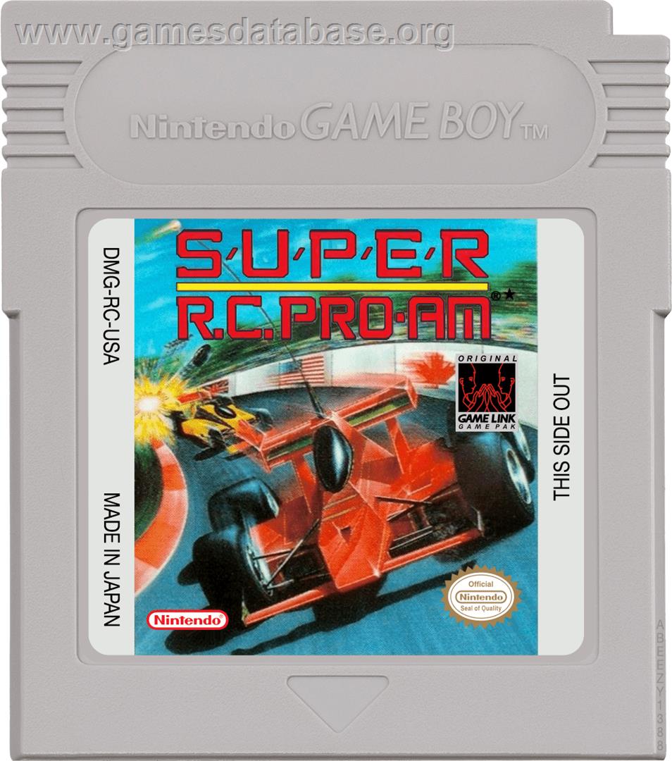 Super R.C. Pro-Am - Nintendo Game Boy - Artwork - Cartridge