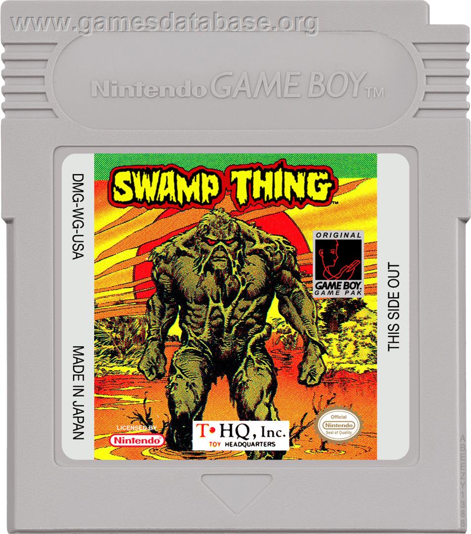 Swamp Thing - Nintendo Game Boy - Artwork - Cartridge