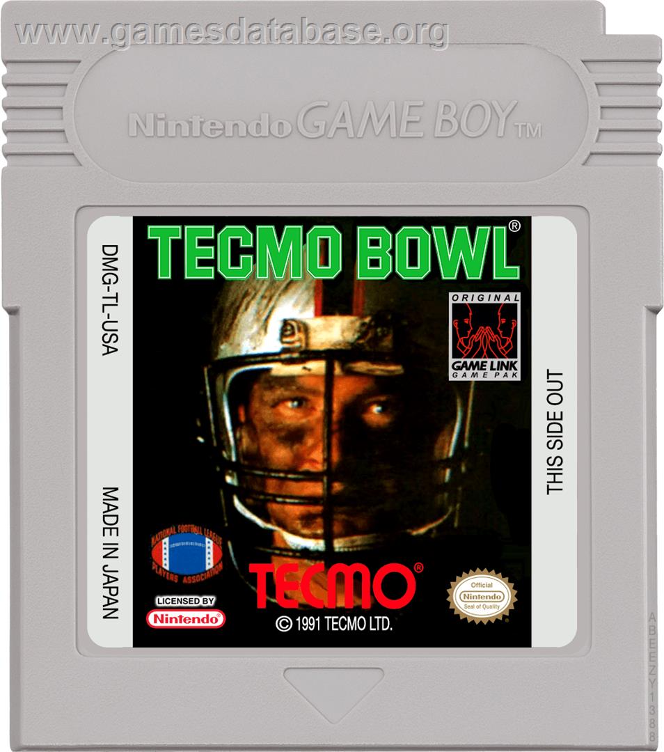 Tecmo Bowl - Nintendo Game Boy - Artwork - Cartridge