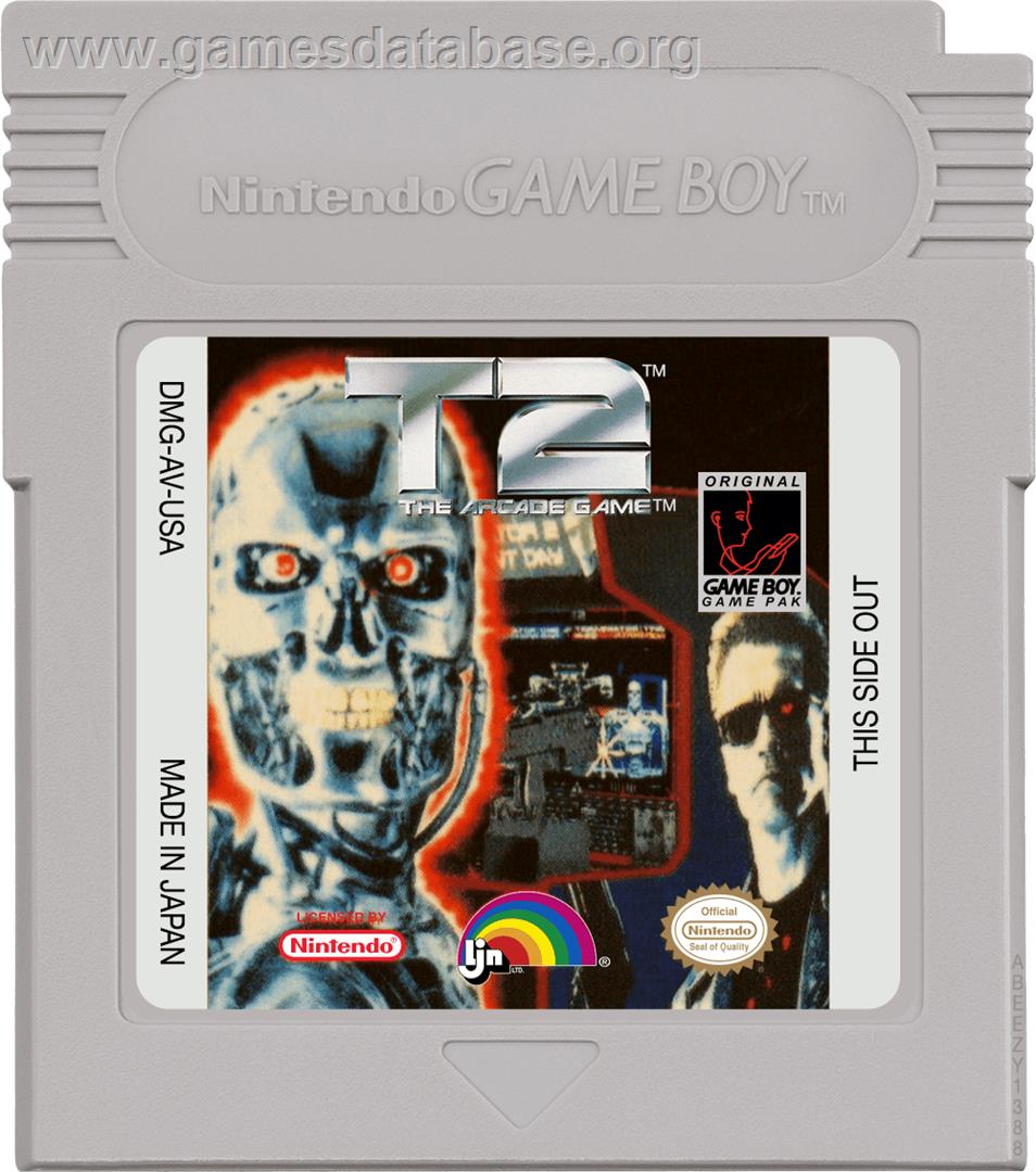Terminator 2 - Judgment Day - Nintendo Game Boy - Artwork - Cartridge