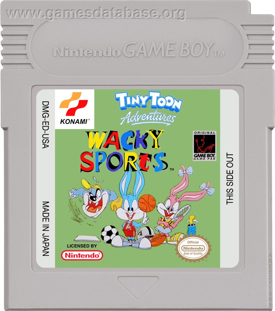 Tiny Toon Adventures: Wacky Sports Challenge - Nintendo Game Boy - Artwork - Cartridge
