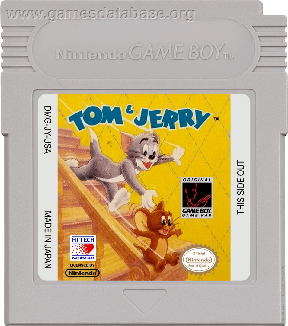 Tom & Jerry: Frantic Antics - Nintendo Game Boy - Artwork - Cartridge