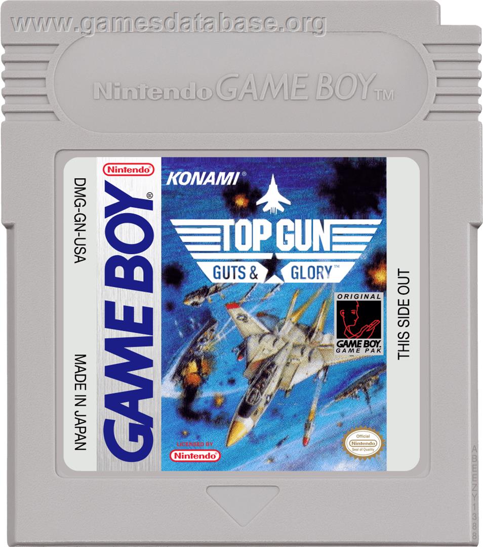 Top Gun: Guts & Glory - Nintendo Game Boy - Artwork - Cartridge