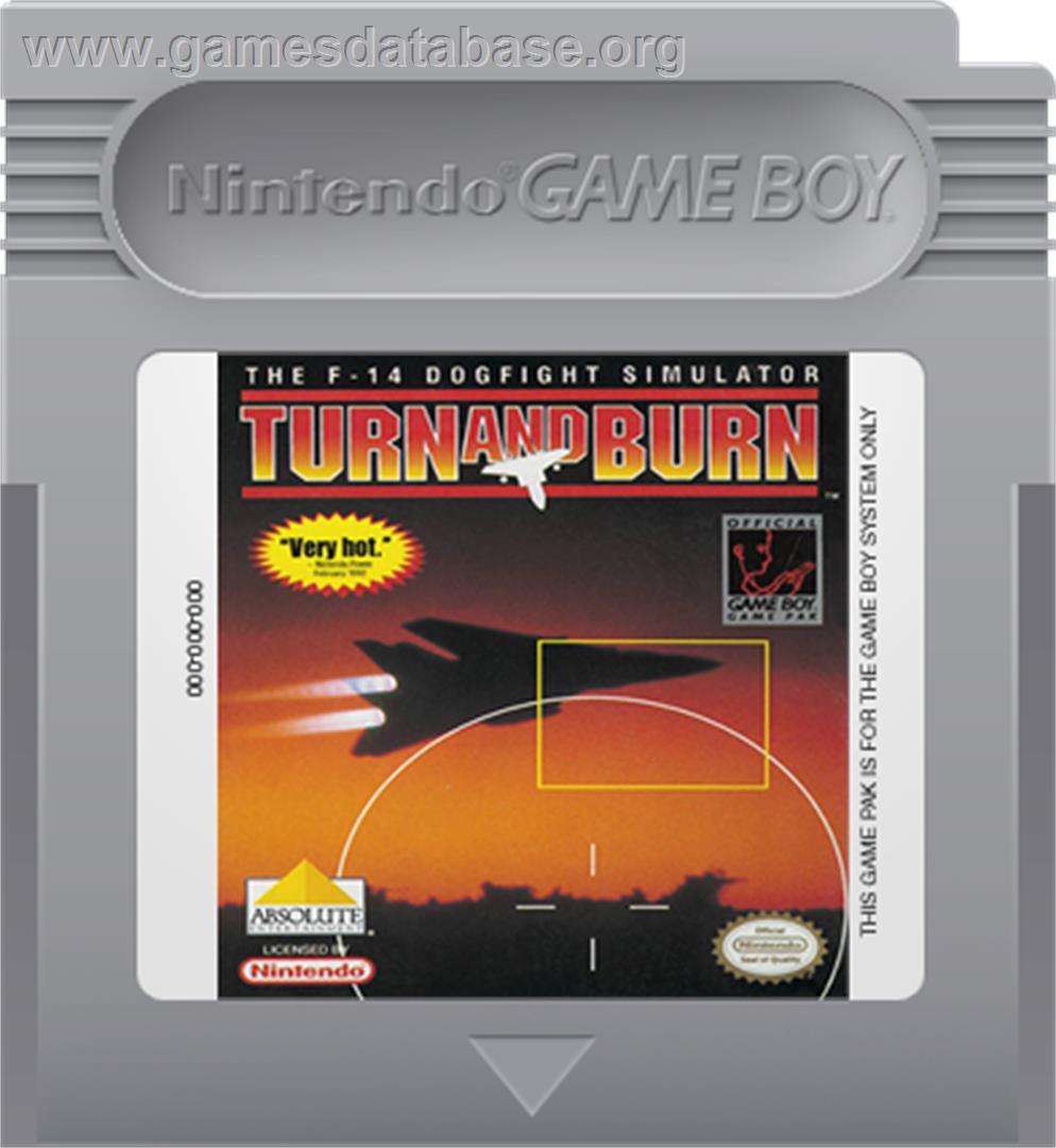 Turn & Burn - Nintendo Game Boy - Artwork - Cartridge
