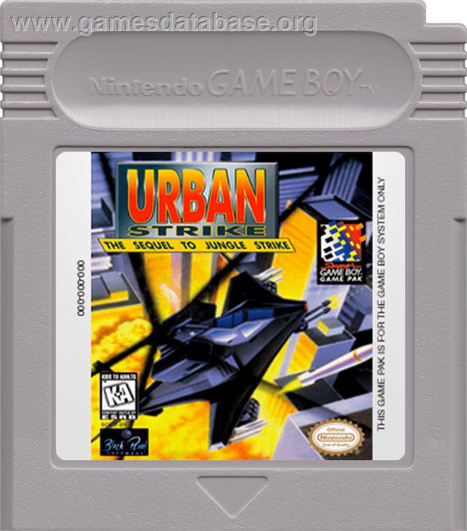 Urban Strike - Nintendo Game Boy - Artwork - Cartridge