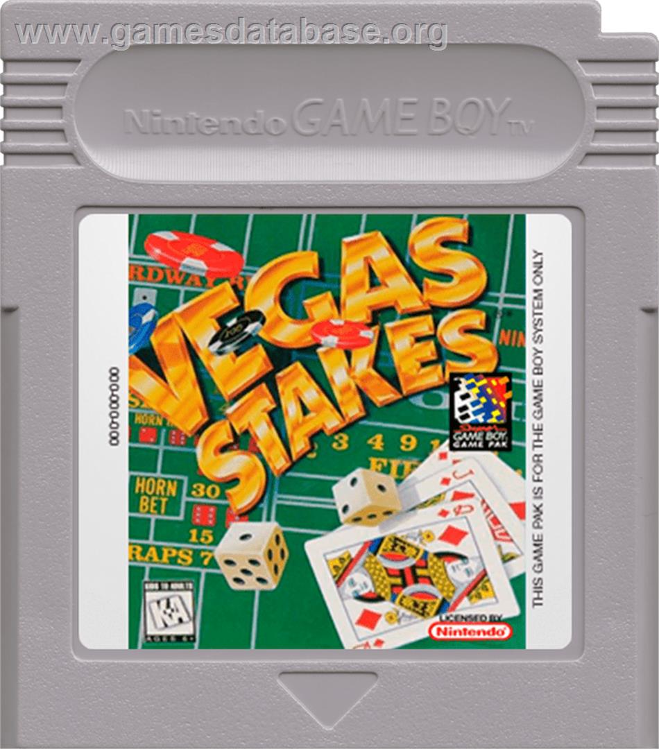 Vegas Stakes - Nintendo Game Boy - Artwork - Cartridge