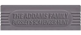 Top of cartridge artwork for Addams Family: Pugsley's Scavenger Hunt on the Nintendo Game Boy.