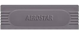 Top of cartridge artwork for Aerostar on the Nintendo Game Boy.