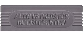 Top of cartridge artwork for Alien vs. Predator: The Last of His Clan on the Nintendo Game Boy.