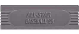 Top of cartridge artwork for All-Star Baseball '99 on the Nintendo Game Boy.