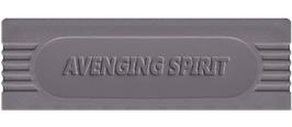Top of cartridge artwork for Avenging Spirit on the Nintendo Game Boy.