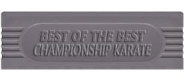 Top of cartridge artwork for Best of the Best Championship Karate on the Nintendo Game Boy.