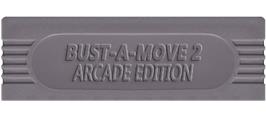 Top of cartridge artwork for Bust-a-Move 2: Arcade Edition on the Nintendo Game Boy.