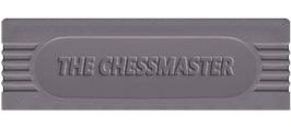 Top of cartridge artwork for Chessmaster on the Nintendo Game Boy.