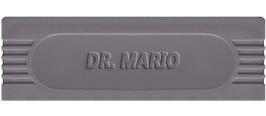 Top of cartridge artwork for Dr. Mario on the Nintendo Game Boy.