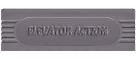 Top of cartridge artwork for Elevator Action on the Nintendo Game Boy.