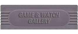Top of cartridge artwork for Game & Watch Gallery on the Nintendo Game Boy.