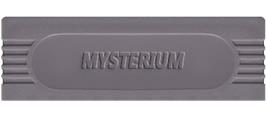 Top of cartridge artwork for Mysterium on the Nintendo Game Boy.