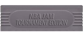 Top of cartridge artwork for NBA Jam TE on the Nintendo Game Boy.