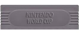 Top of cartridge artwork for Nintendo World Cup on the Nintendo Game Boy.