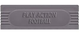 Top of cartridge artwork for Play Action Football on the Nintendo Game Boy.