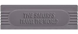 Top of cartridge artwork for Smurfs Travel the World on the Nintendo Game Boy.