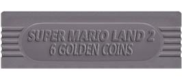 Top of cartridge artwork for Super Mario Land 2: 6 Golden Coins on the Nintendo Game Boy.