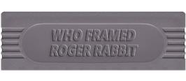 Top of cartridge artwork for Who Framed Roger Rabbit on the Nintendo Game Boy.