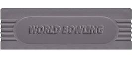Top of cartridge artwork for World Bowling on the Nintendo Game Boy.
