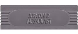 Top of cartridge artwork for Xenon 2: Megablast on the Nintendo Game Boy.