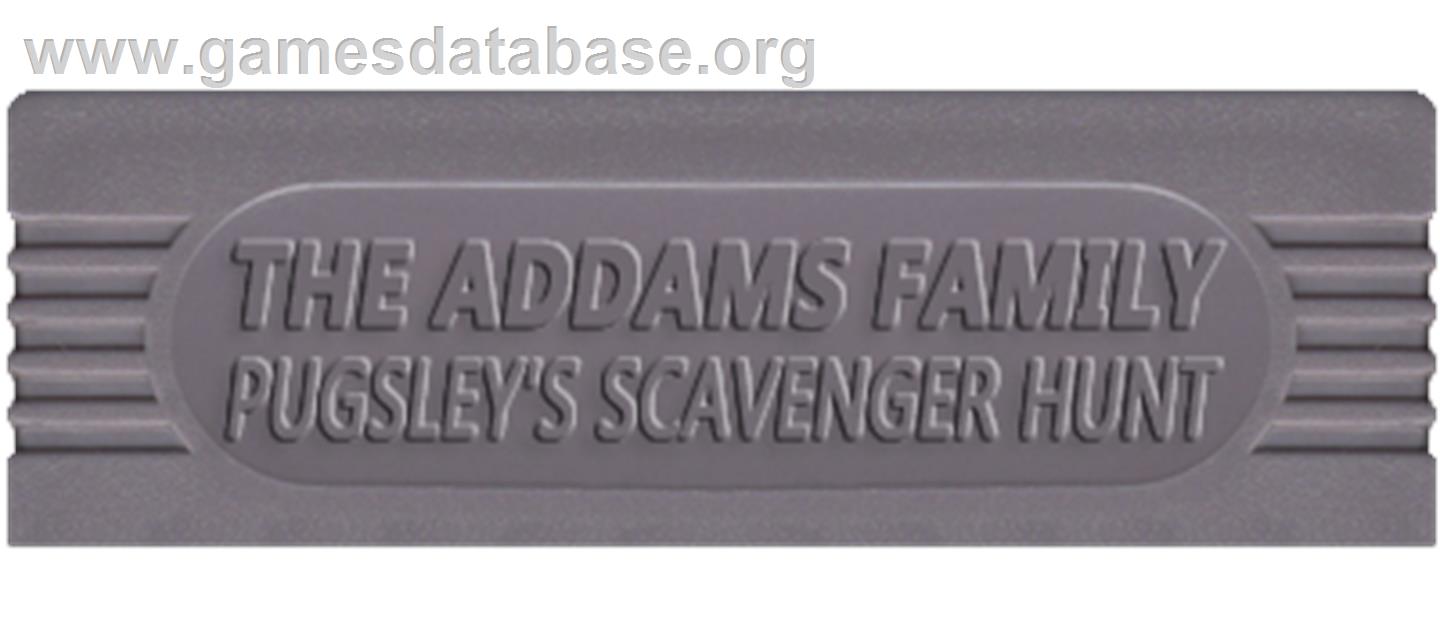 Addams Family: Pugsley's Scavenger Hunt - Nintendo Game Boy - Artwork - Cartridge Top