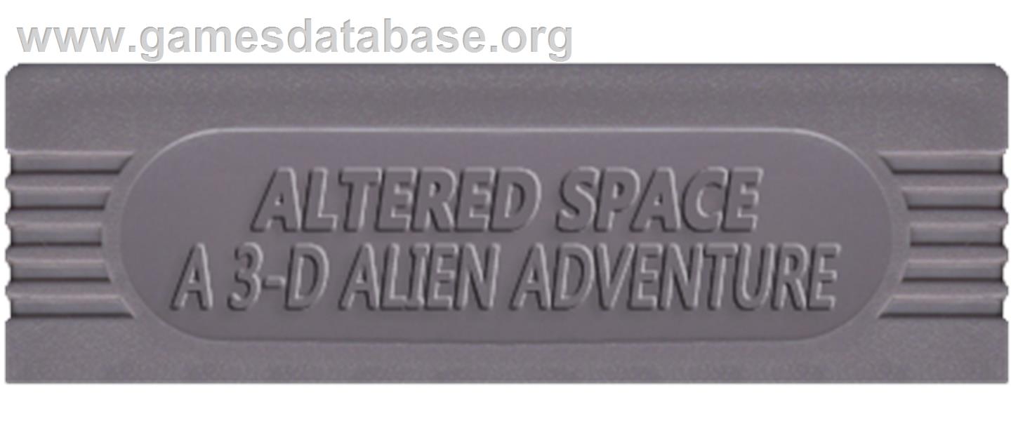 Altered Space: A 3-D Alien Adventure - Nintendo Game Boy - Artwork - Cartridge Top