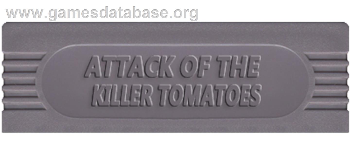 Attack of the Killer Tomatoes - Nintendo Game Boy - Artwork - Cartridge Top